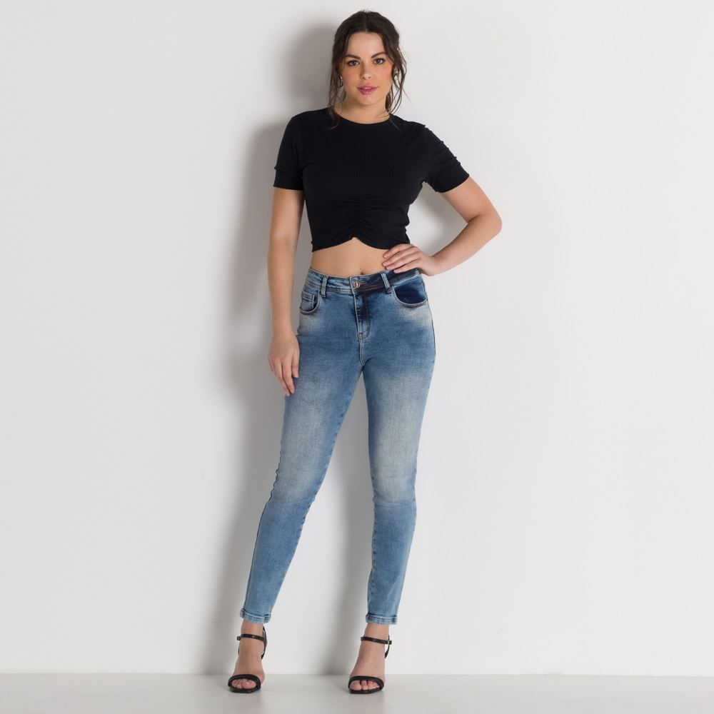 Calça Jeans Feminina Cigarrete Patrícia Foster 