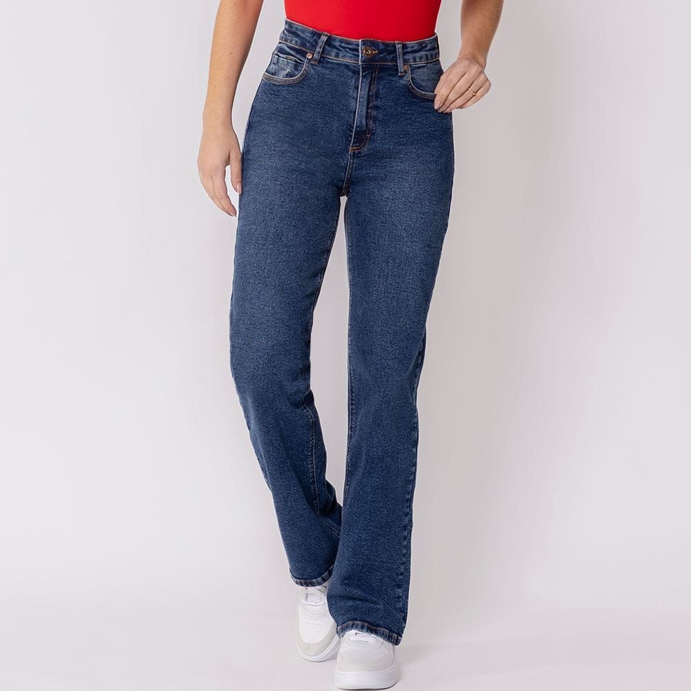 Calça Jeans Feminina Flare Patricia Foster