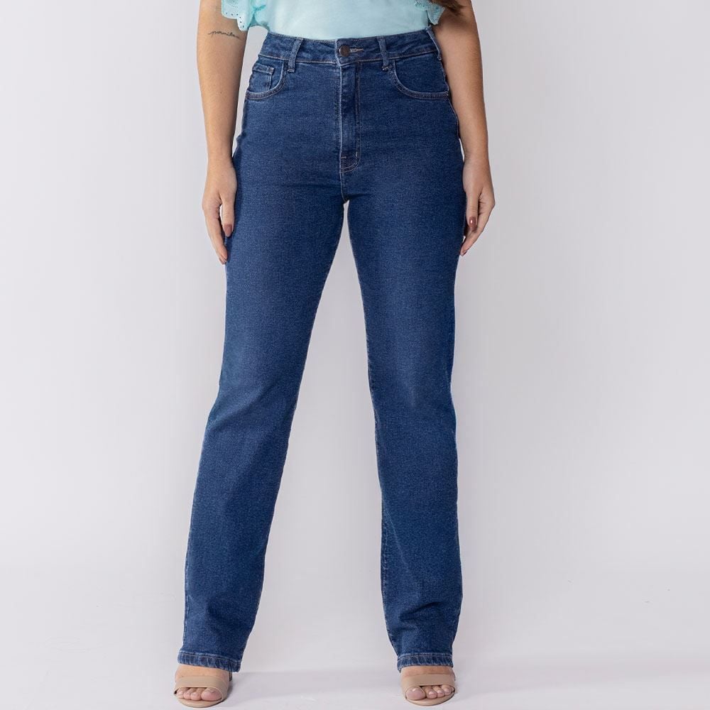 Calça Jeans Feminina Reta Patricia Foster