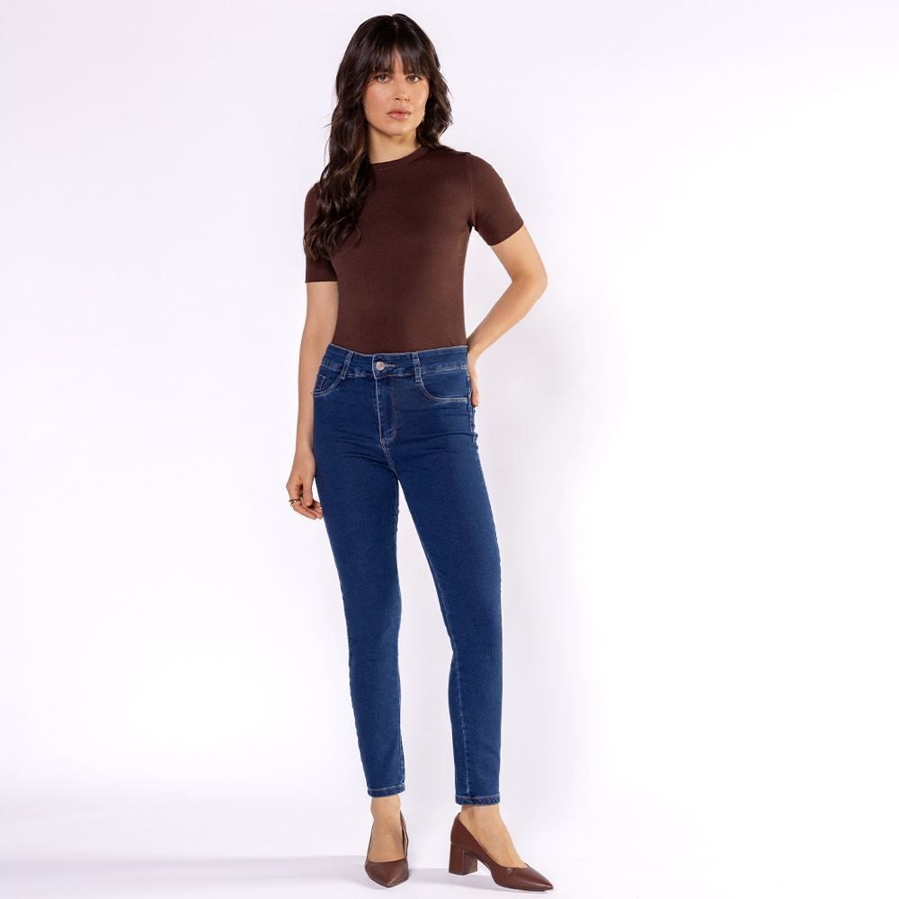 Calça Jeans Feminina Skinny Sawary