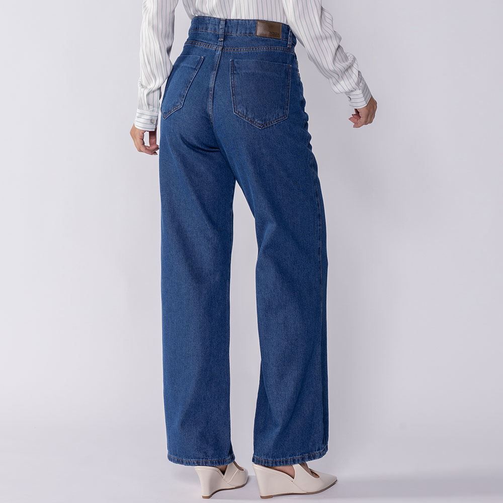 Calça Jeans Feminina Wide Leg Patricia Foster