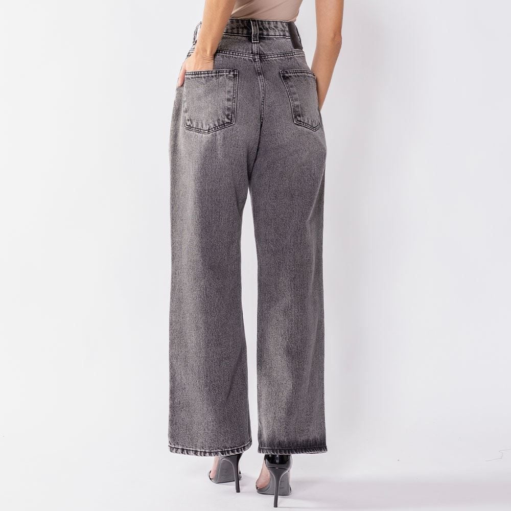 Calça Jeans Feminina Wide Leg Reta Boby Blues