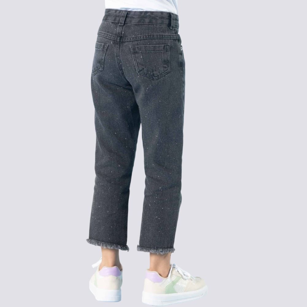 Calça Jeans Infantil Feminina Mom 4 a 10 Anos Marmelada