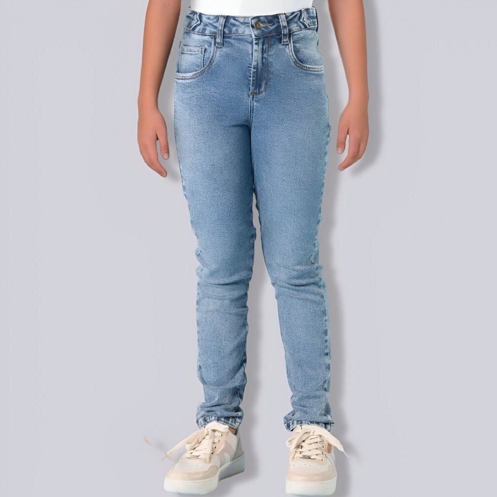 Calça Jeans Infantil Feminina Skinny 12 a 16 Anos Marmelada