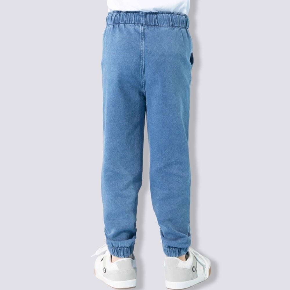 Calça Jeans Infantil Masculina Jogger 4 a 10 Anos Hot Dog