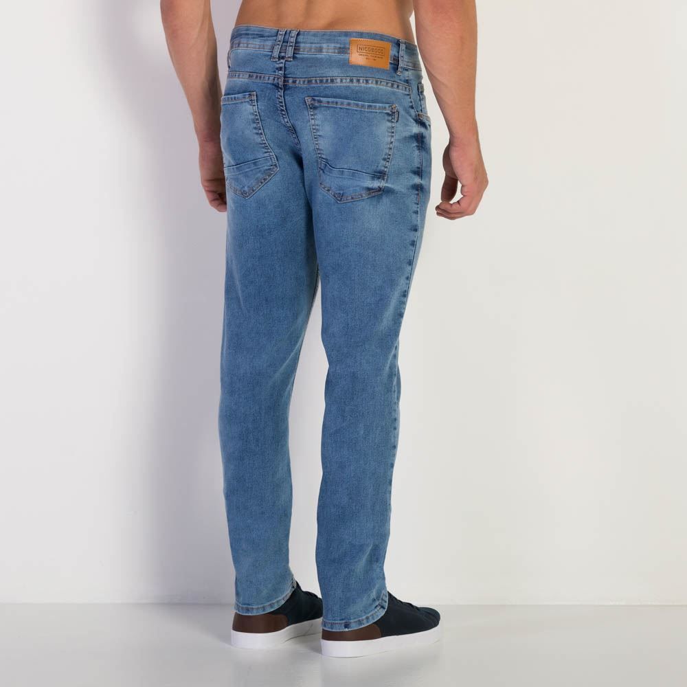 Calça Jeans Masculina Five Pockets Skinny Nicoboco