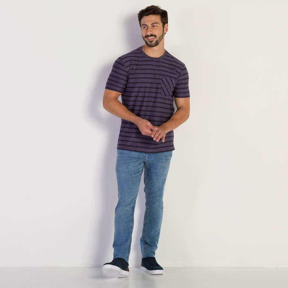 Calça Jeans Masculina Five Pockets Skinny Nicoboco