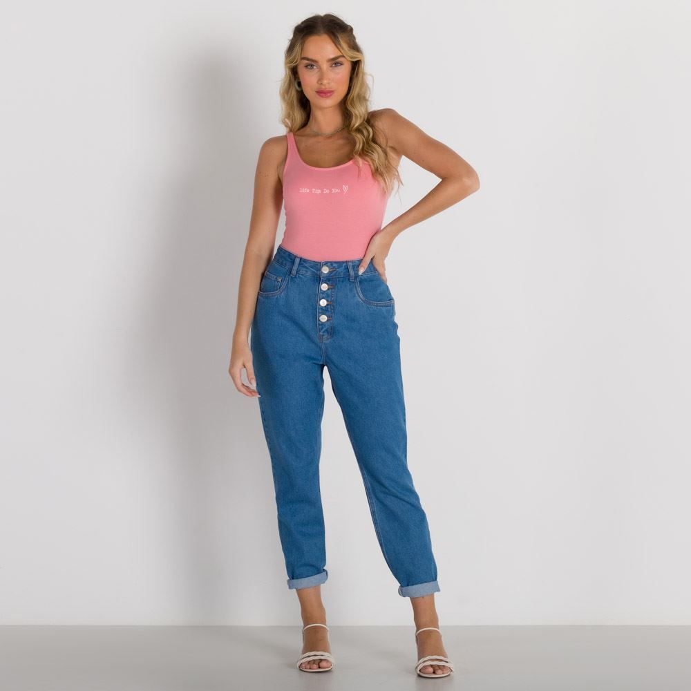 Calça Jeans Modelagem Mom Patricia Foster