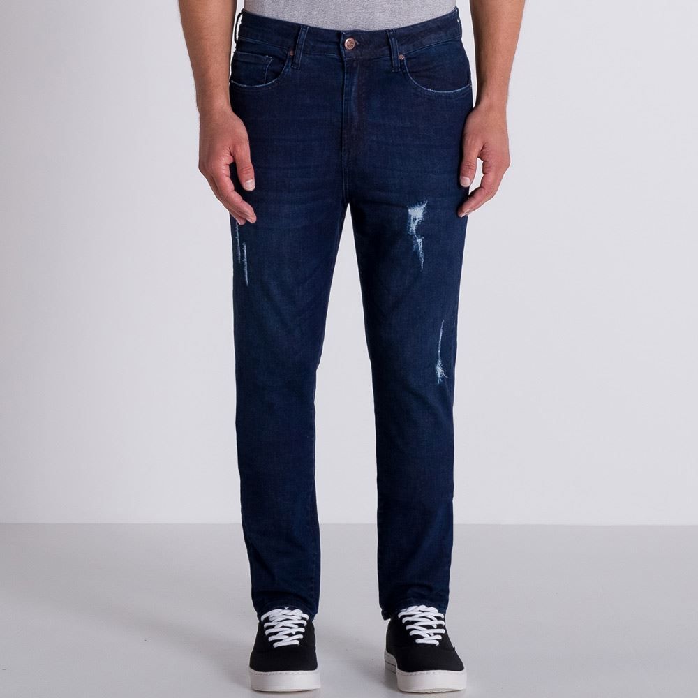 Calça Jeans Modelo Slim Marc Alain