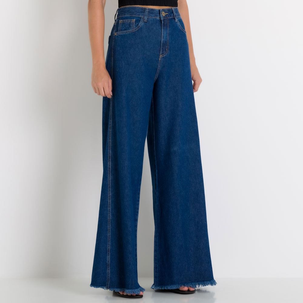 Calça Jeans Pantalona Patrícia Foster