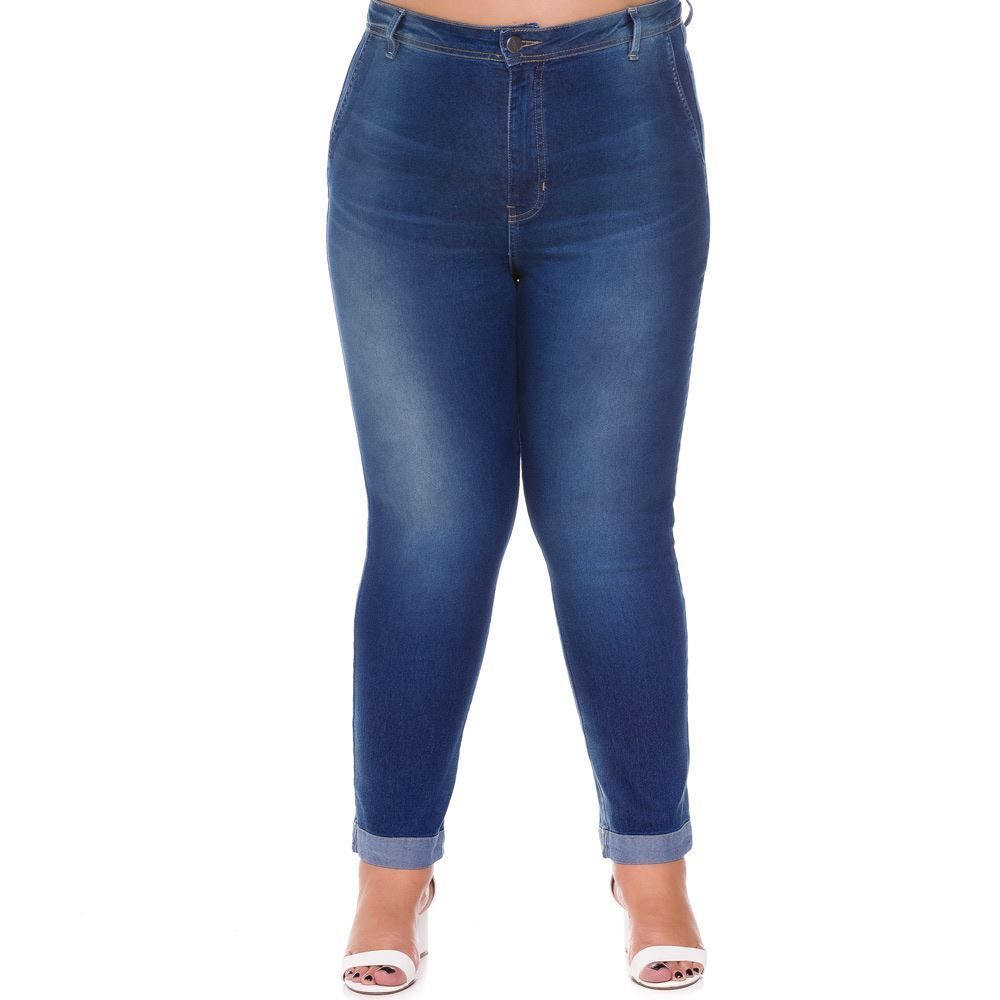 Calça Jeans Plus Size Cigarrete Patrícia Foster Mais