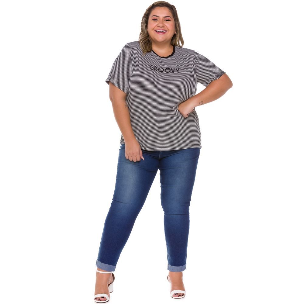 Calça Jeans Plus Size Cigarrete Patrícia Foster Mais