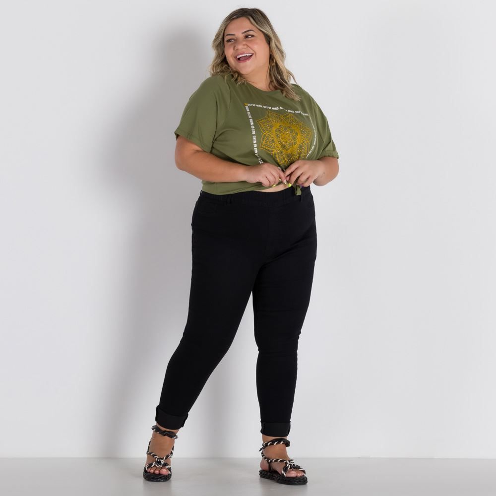 Calça Jeans Plus Size Legging Basic Patrícia Foster Mais