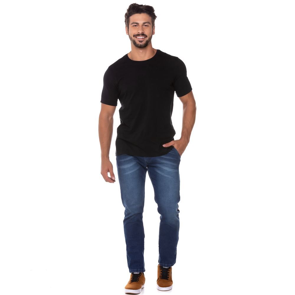 Calça Jeans Skinny com Bigodes Nicoboco