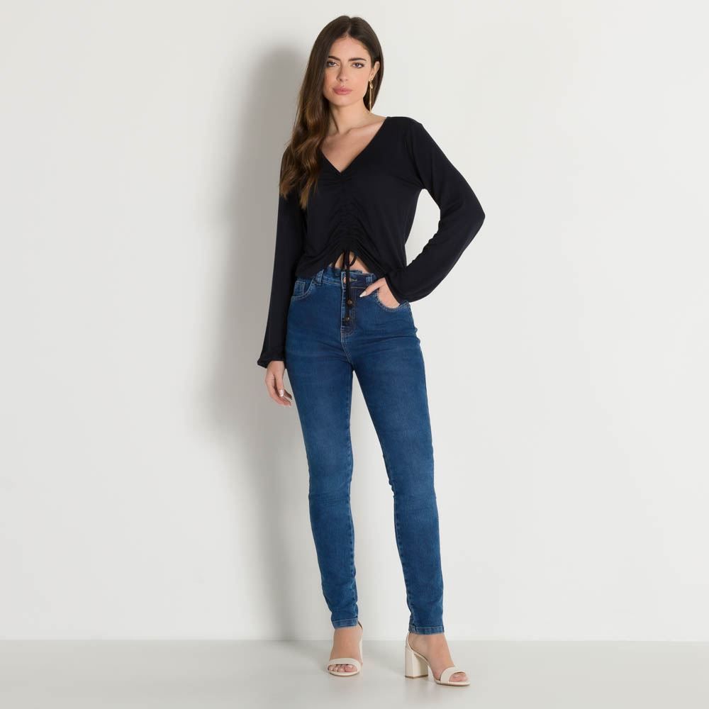 Calça Jeans Skinny Five Pockets Patricia Foster