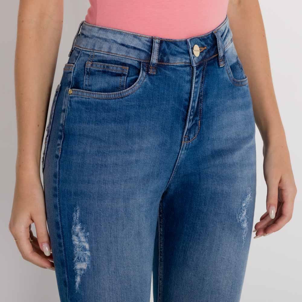 Calça Jeans Skinny Joelho Rasgado Boby Blues