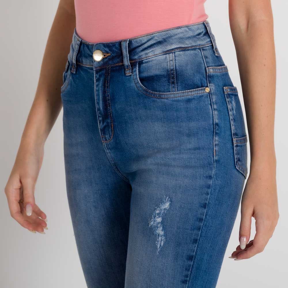 Calça Jeans Skinny Joelho Rasgado Boby Blues