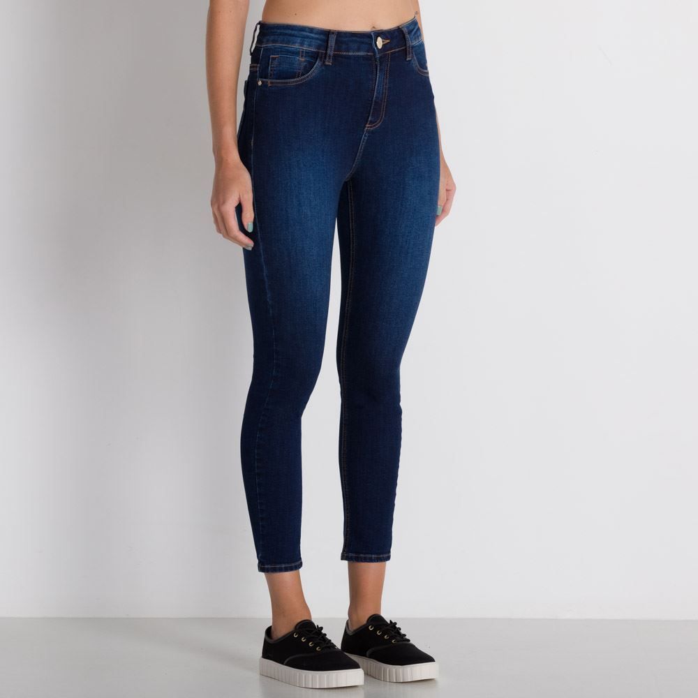 Calça Jeans Skinny Lavagem Tradicional Patricia Foster