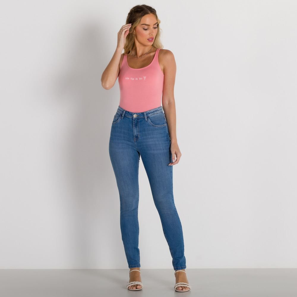 Calça Jeans Skinny Média Patricia Foster