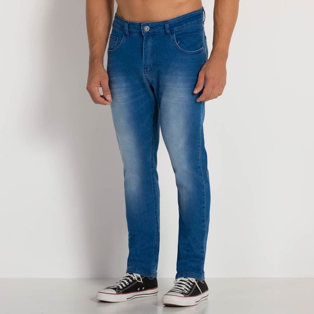 Calça Jeans Slim Denim Médio Marc Alain