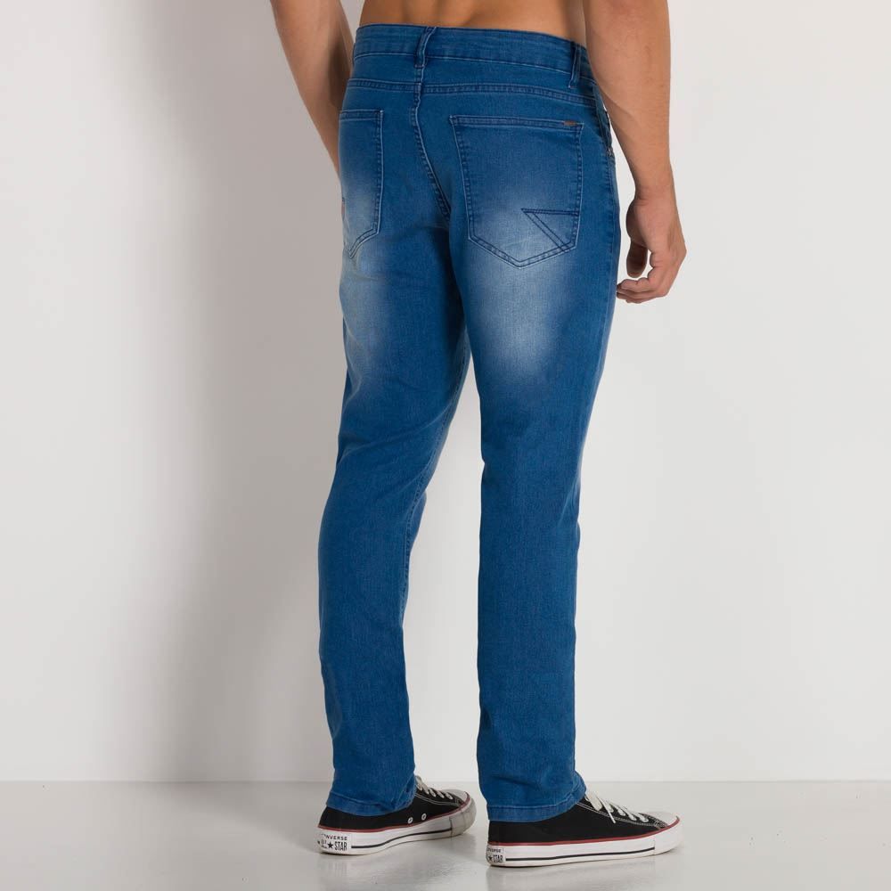 Calça Jeans Slim Denim Médio Marc Alain