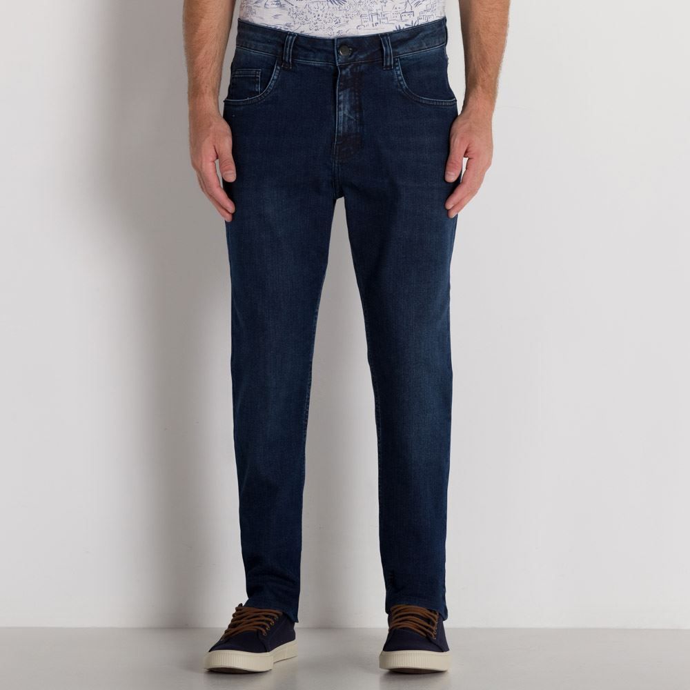 Calça Jeans Slim Lisa Para Trabalho Marc Alain