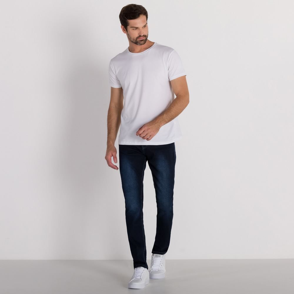 Calça Jeans Slim Ponto Luz Marc Alain