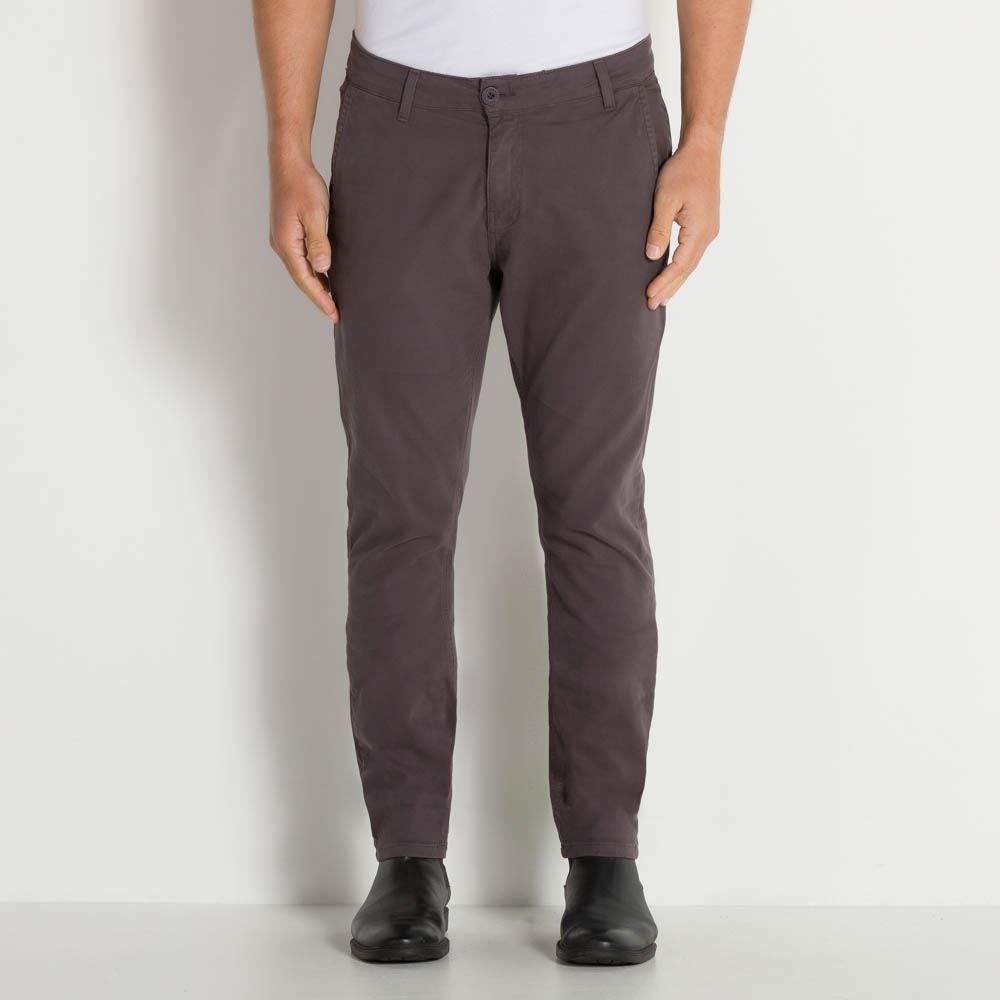 Calça Masculina Em Sarja Bolso Faca Marc Alain