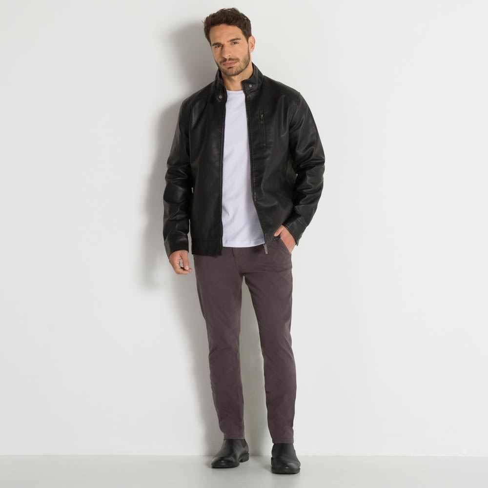 Calça Masculina Em Sarja Bolso Faca Marc Alain