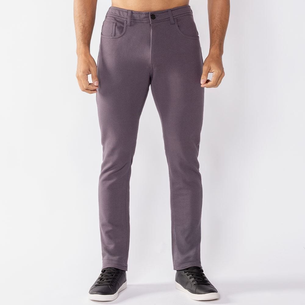 Calça Masculina Five Pocket Em Moletom Marc Alain