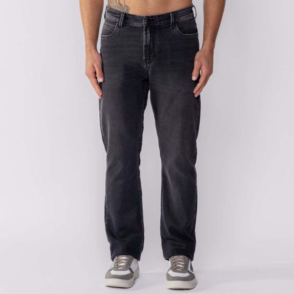 Calça Masculina Jeans Moletom Slim Marc Alain