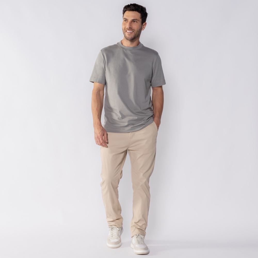 Calça Masculina Slim De Sarja Crocker