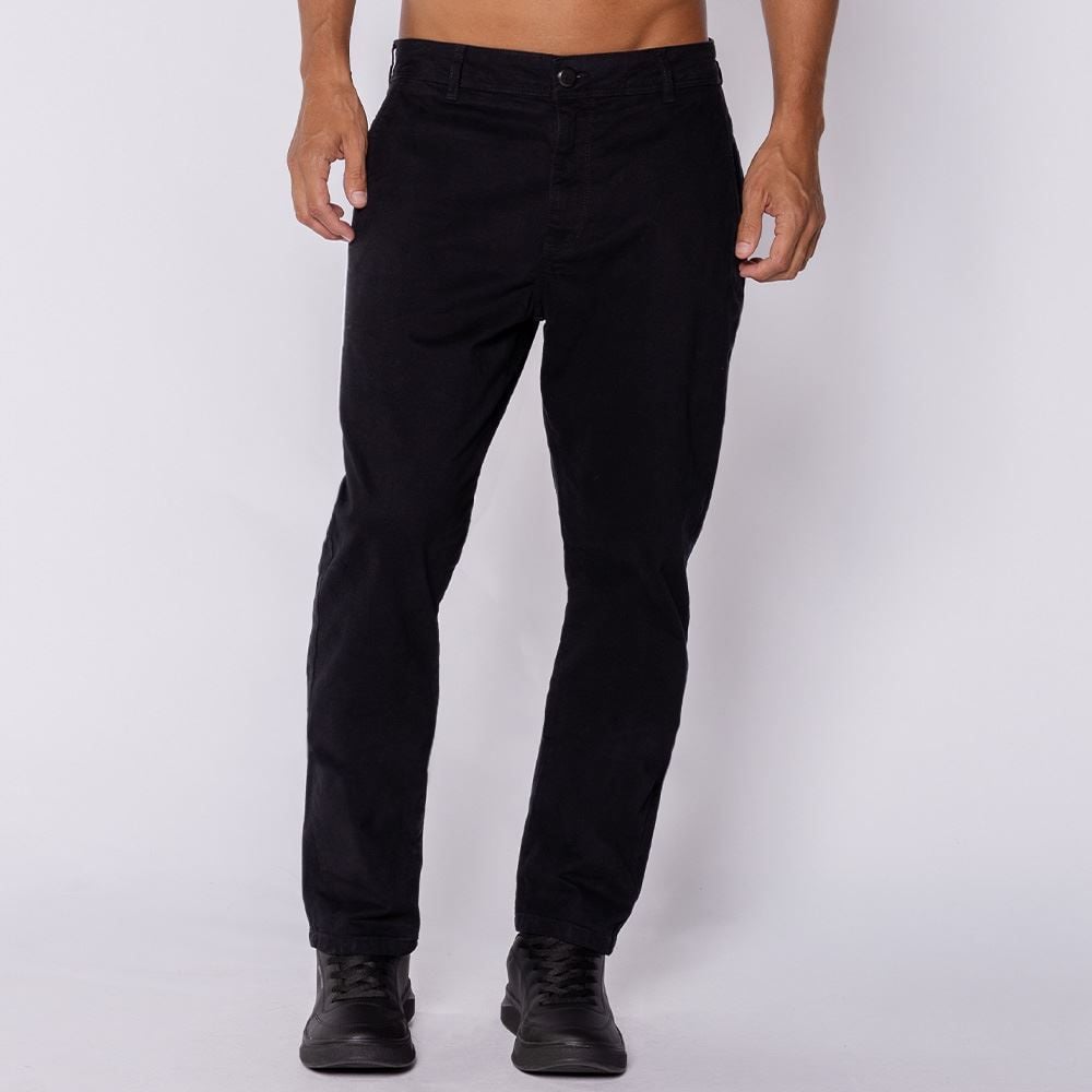 Calça Masculina Slim Em Sarja Marc Alain