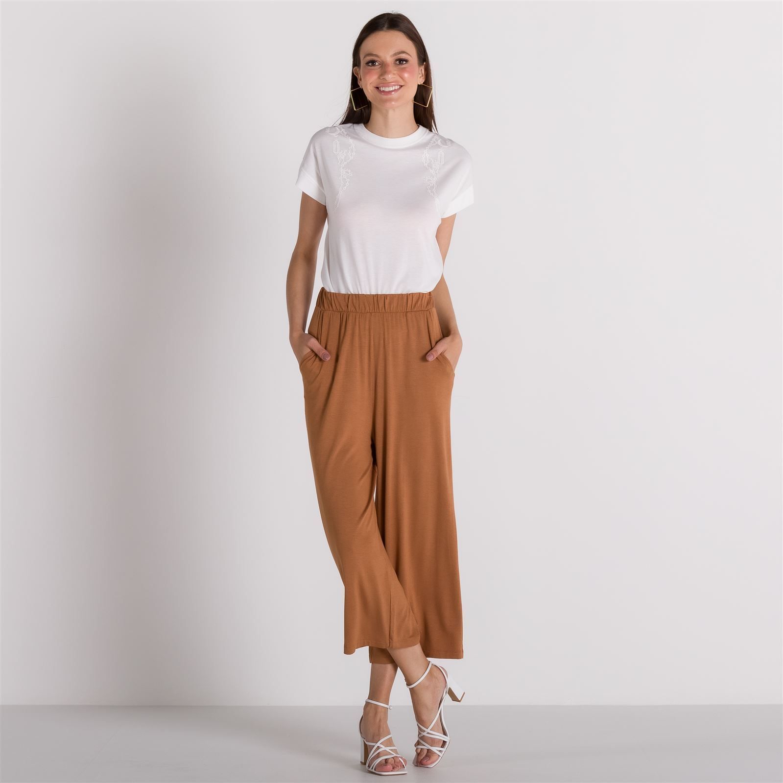 Calça Pantacourt Viscoflex Patricia Foster