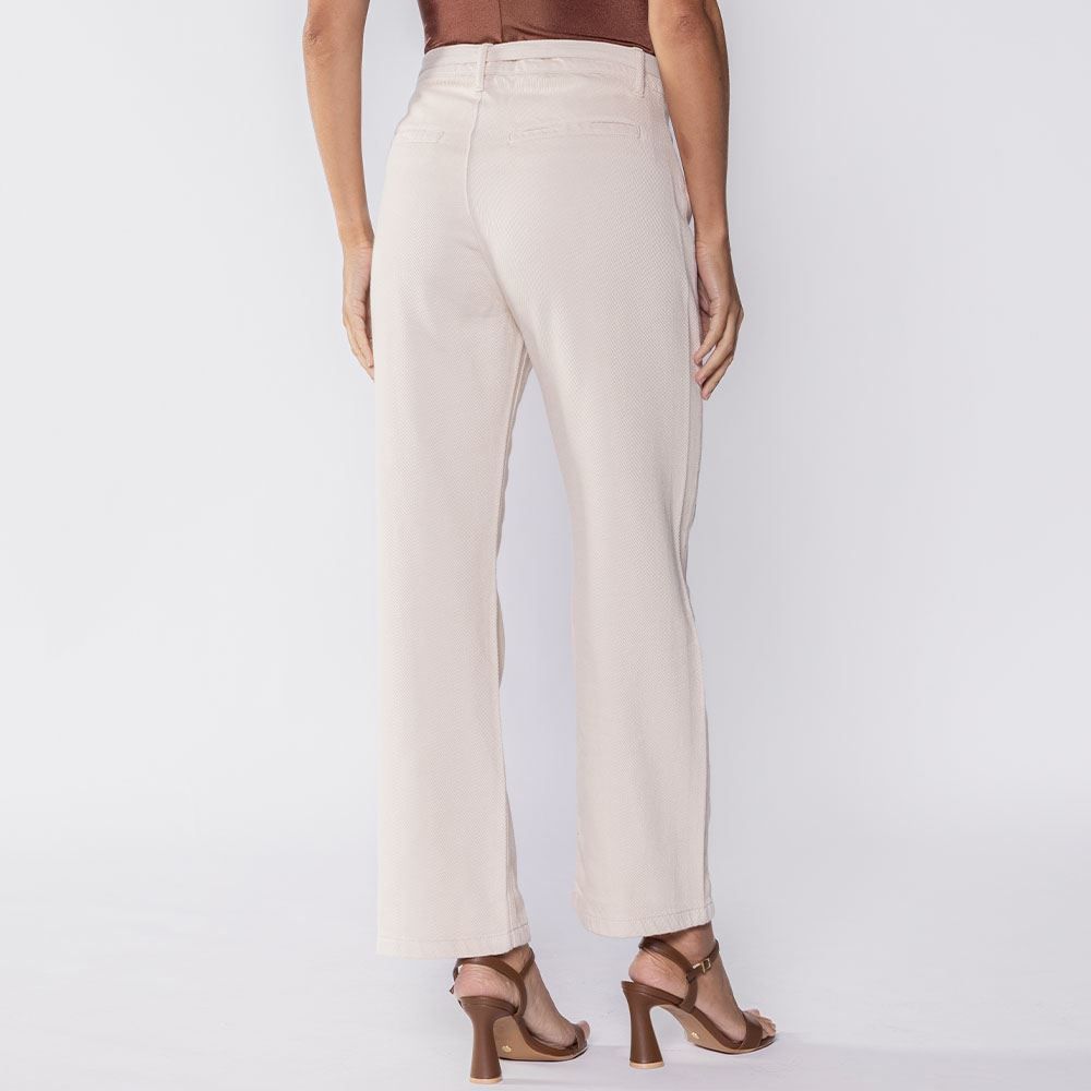 Calça Feminina Wide Leg Com Cinto Patricia Foster