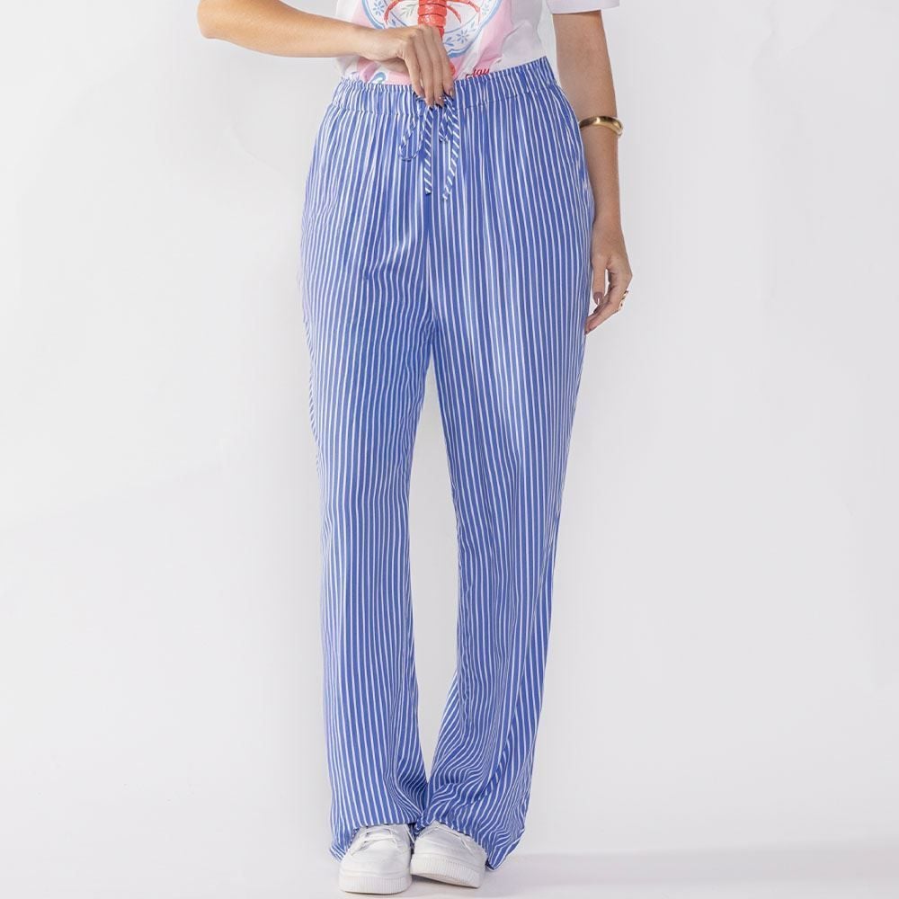 Calça Pantalona Estilo Pijama Boby Blues