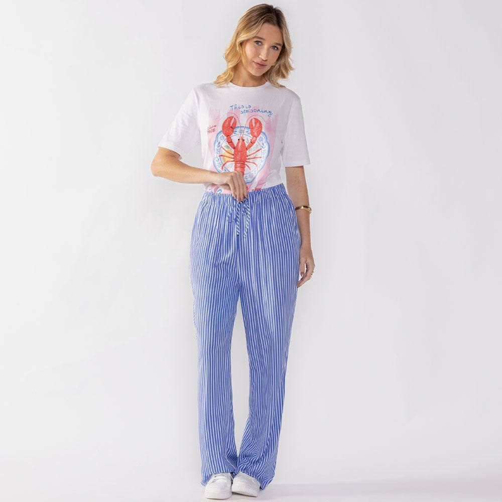 Calça Pantalona Estilo Pijama Boby Blues