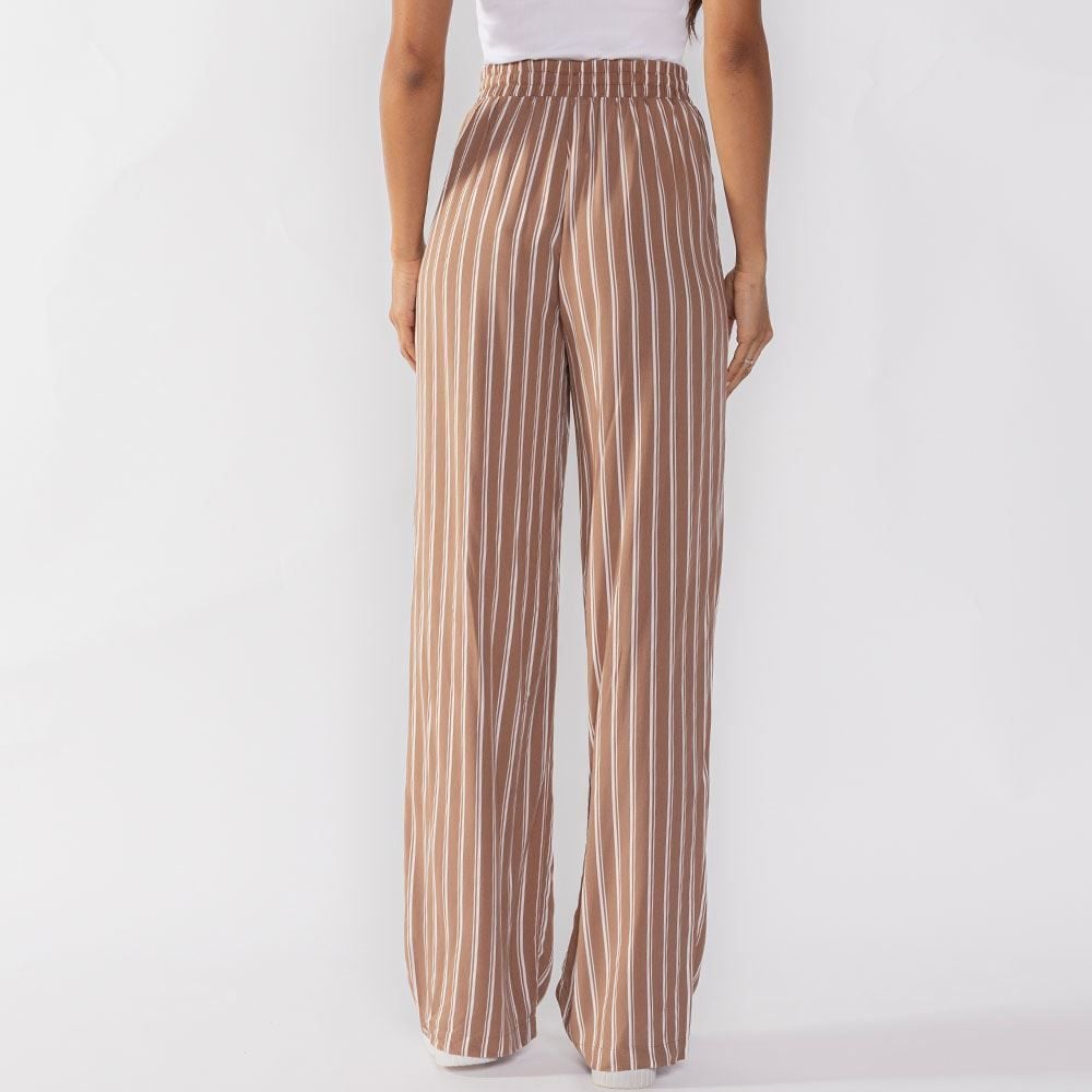 Calça Pantalona Estilo Pijama Listrada Patricia Foster