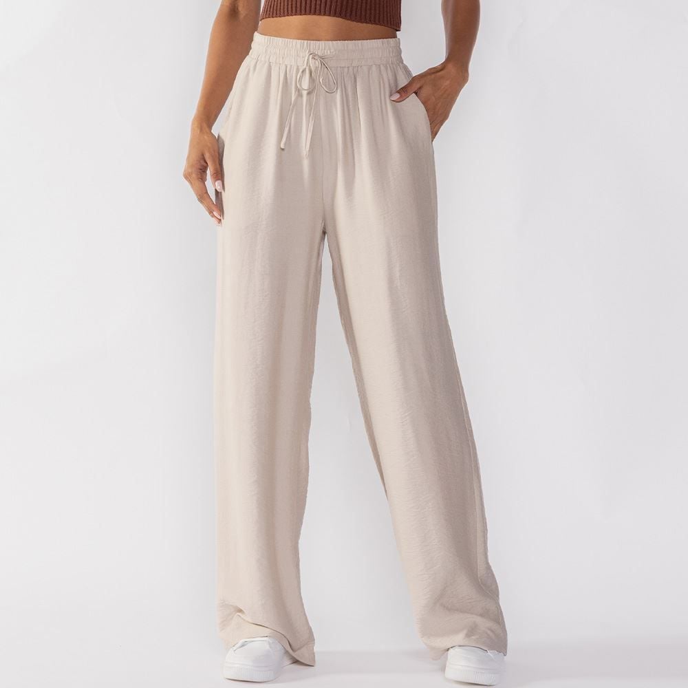 Calça Pantalona Estilo Pijama Patricia Foster