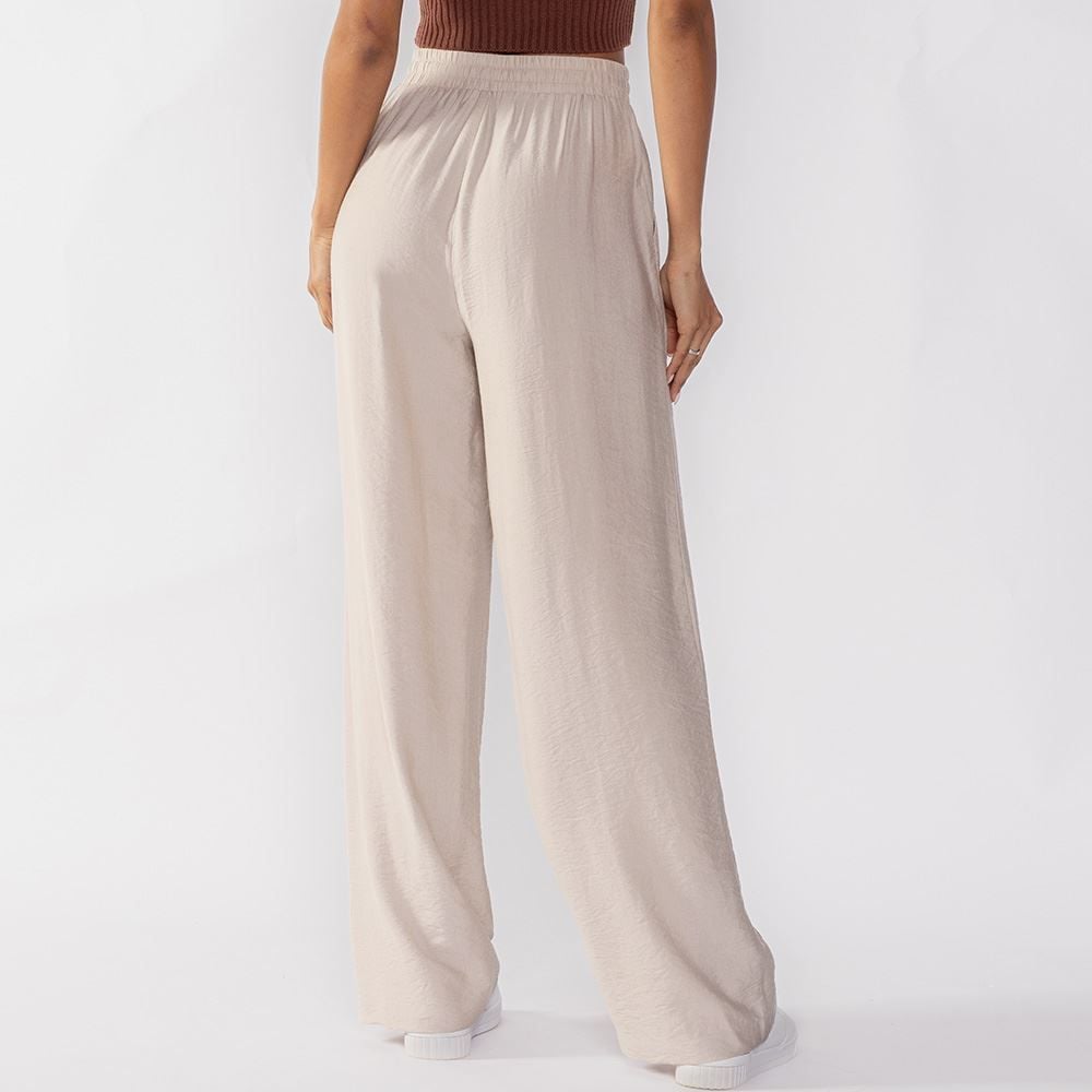 Calça Pantalona Estilo Pijama Patricia Foster