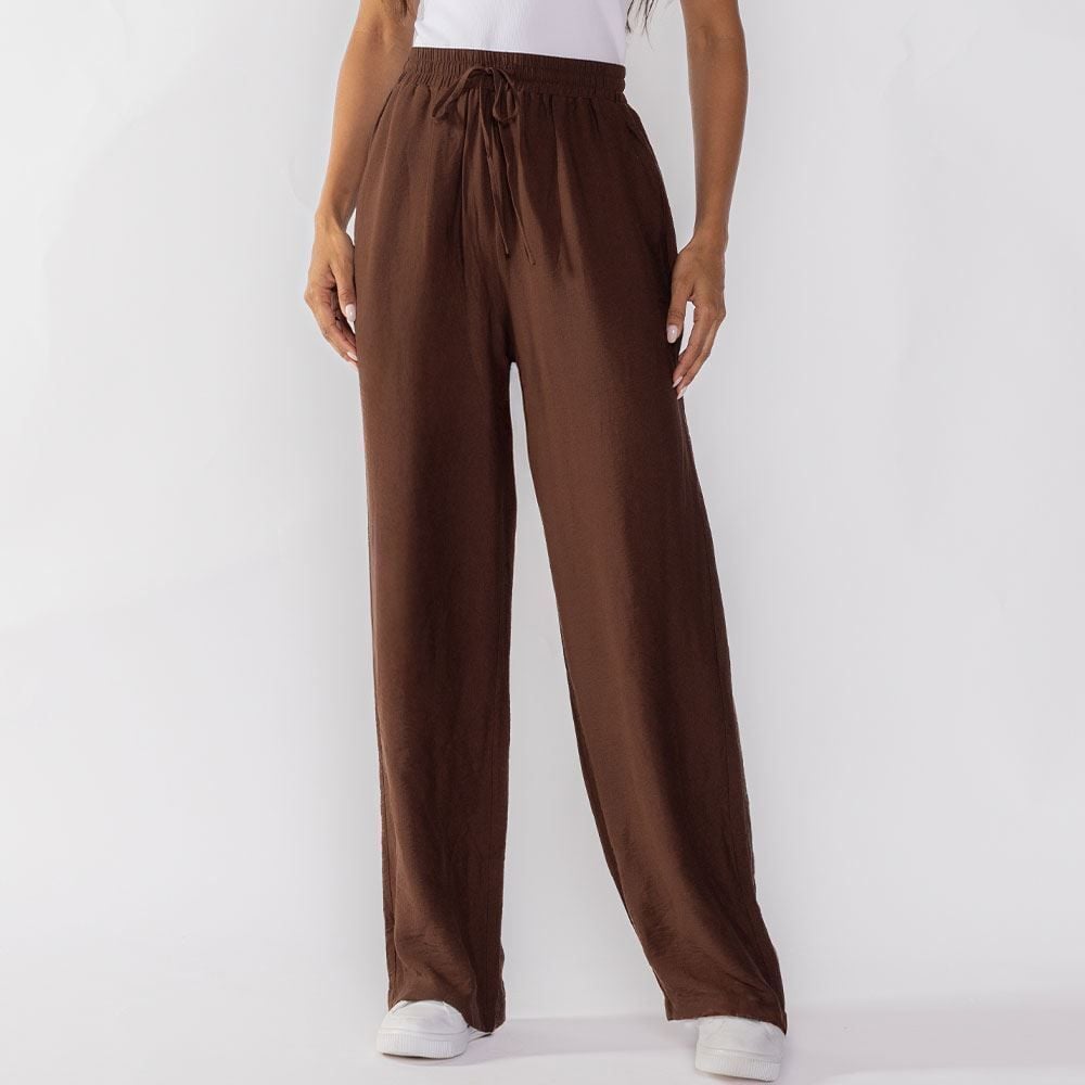 Calça Pantalona Estilo Pijama Patricia Foster