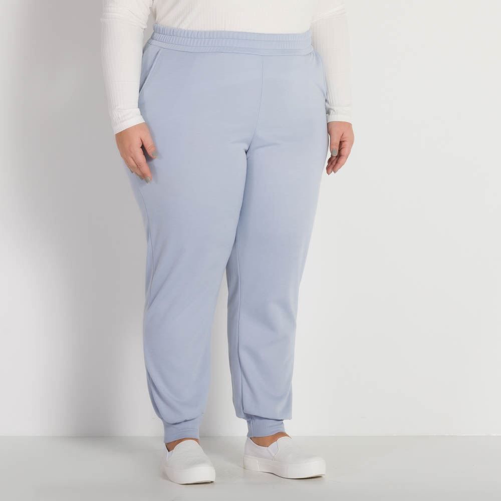 Calça Plus Size Moletom com Felpa Patricia Foster Mais