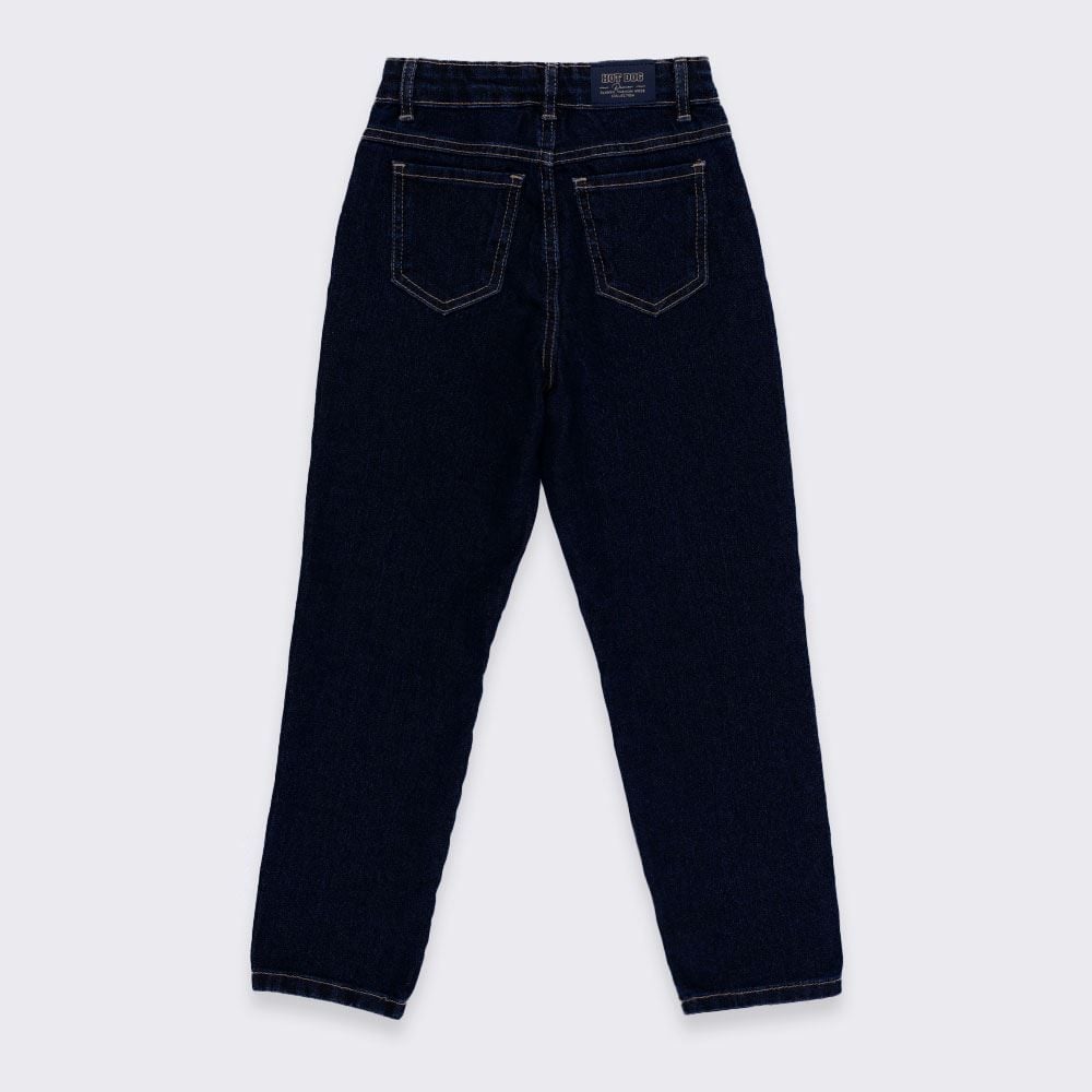 Calça Reta Infantil Menino 4 a 10 Anos Hot Dog