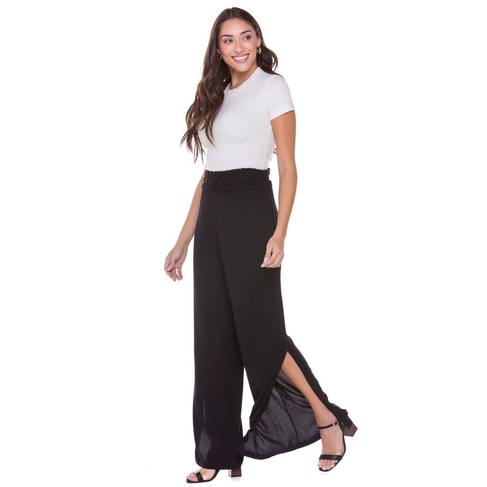 Calça Viscose com Fenda Boby Blues