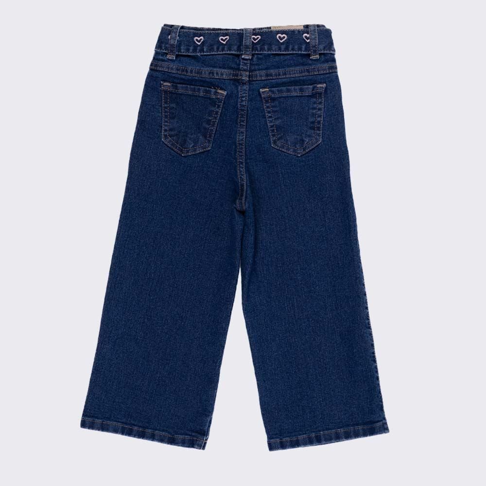 Calça Wide Leg Com Cinto Infantil Menina 1 a 3 Anos Yoyo Kids