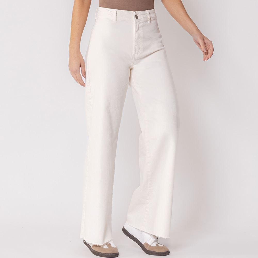 Calça Wide Leg Feminina De Sarja Boby Blues