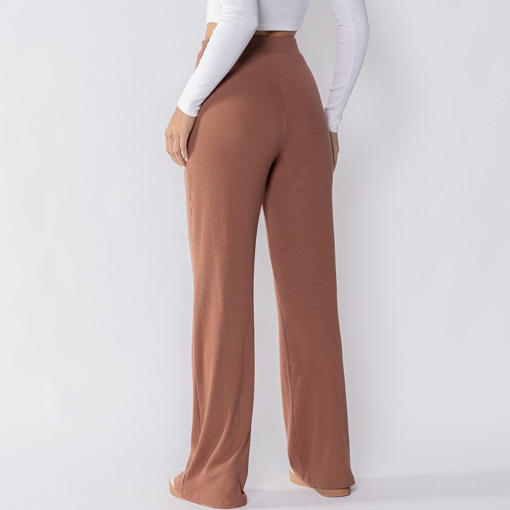 Calça Wide Leg Feminina Em Ribana Boby Blues