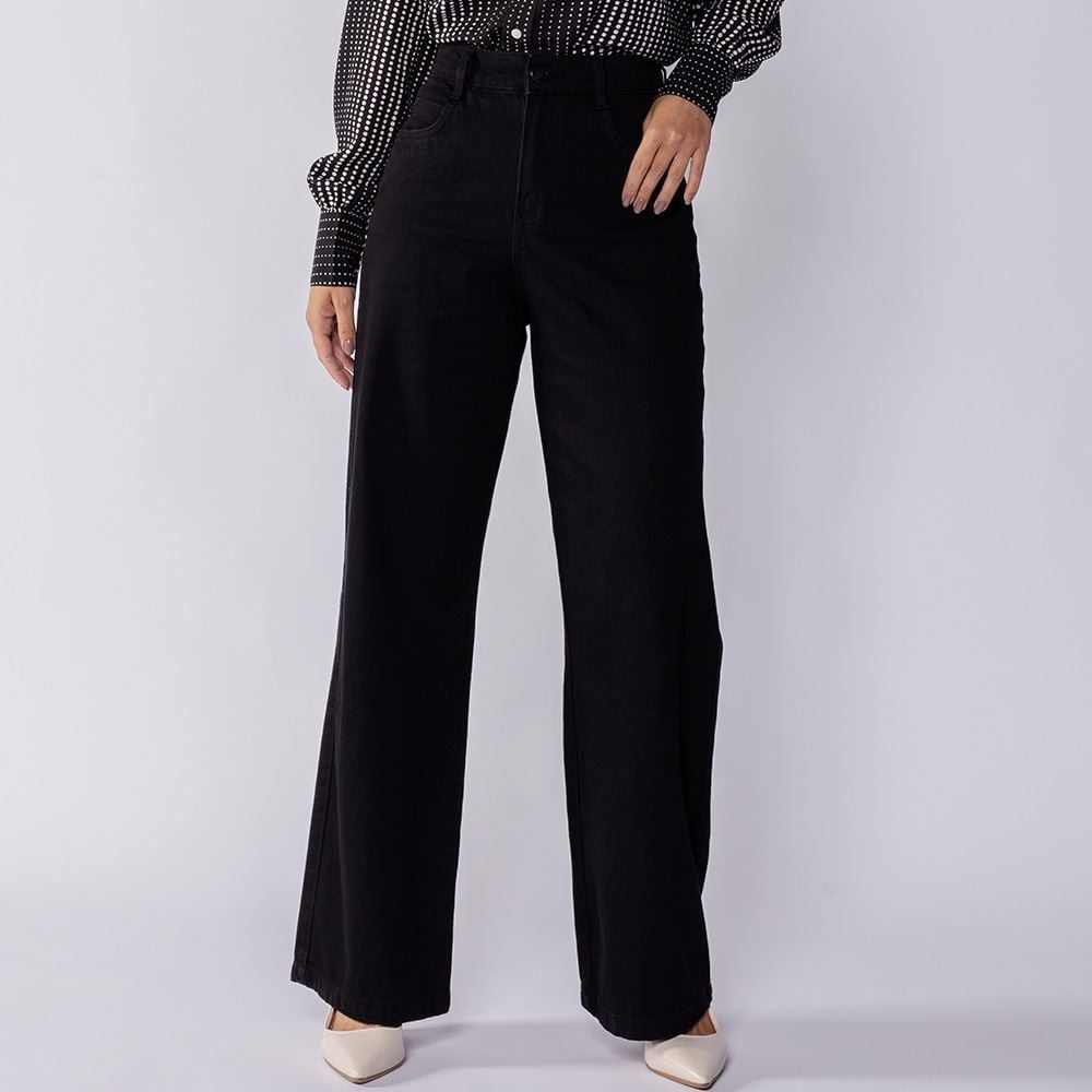 Calça Jeans Feminina Wide Leg Patricia Foster