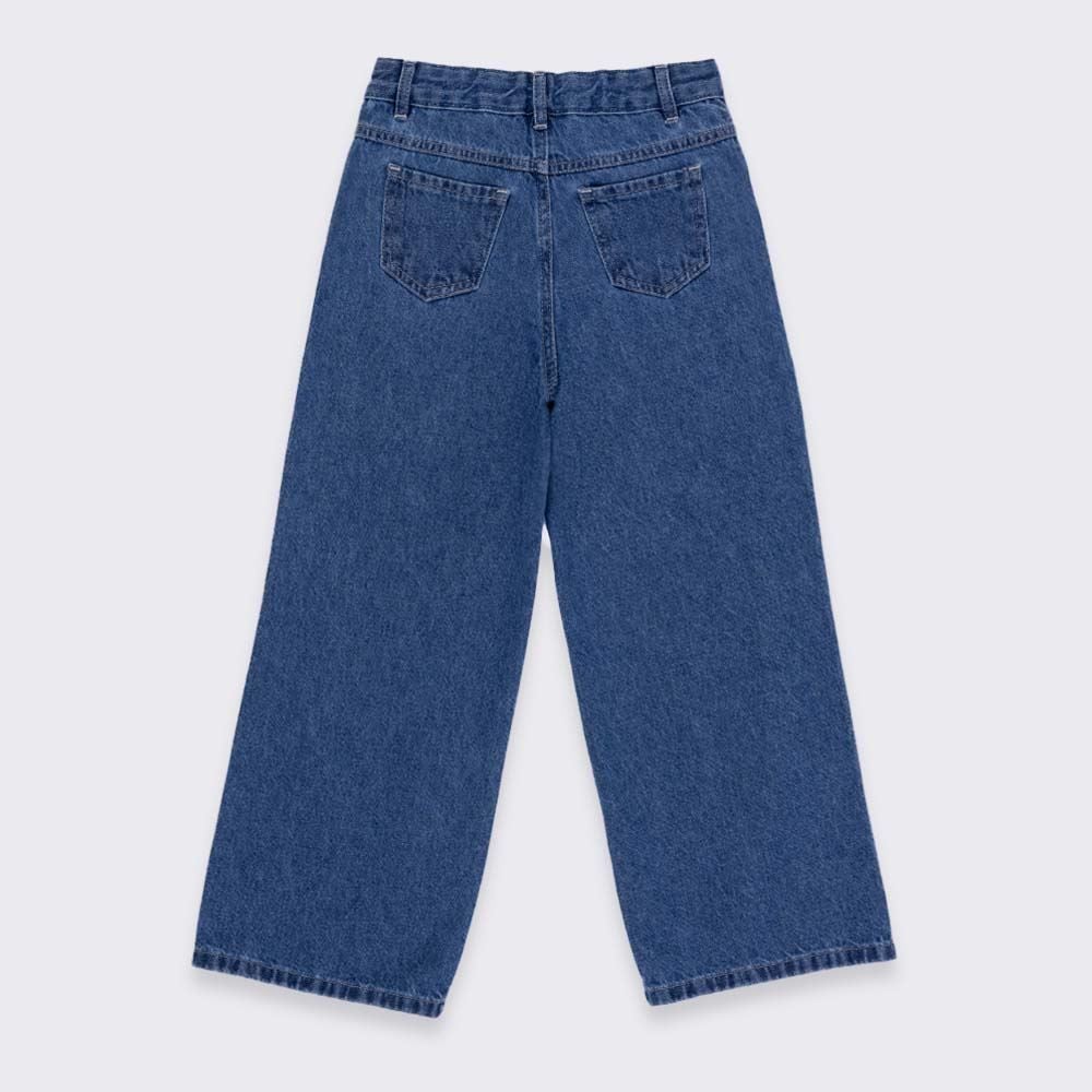 Calça Wide Leg Infantil 4 a 10 Anos Marmelada