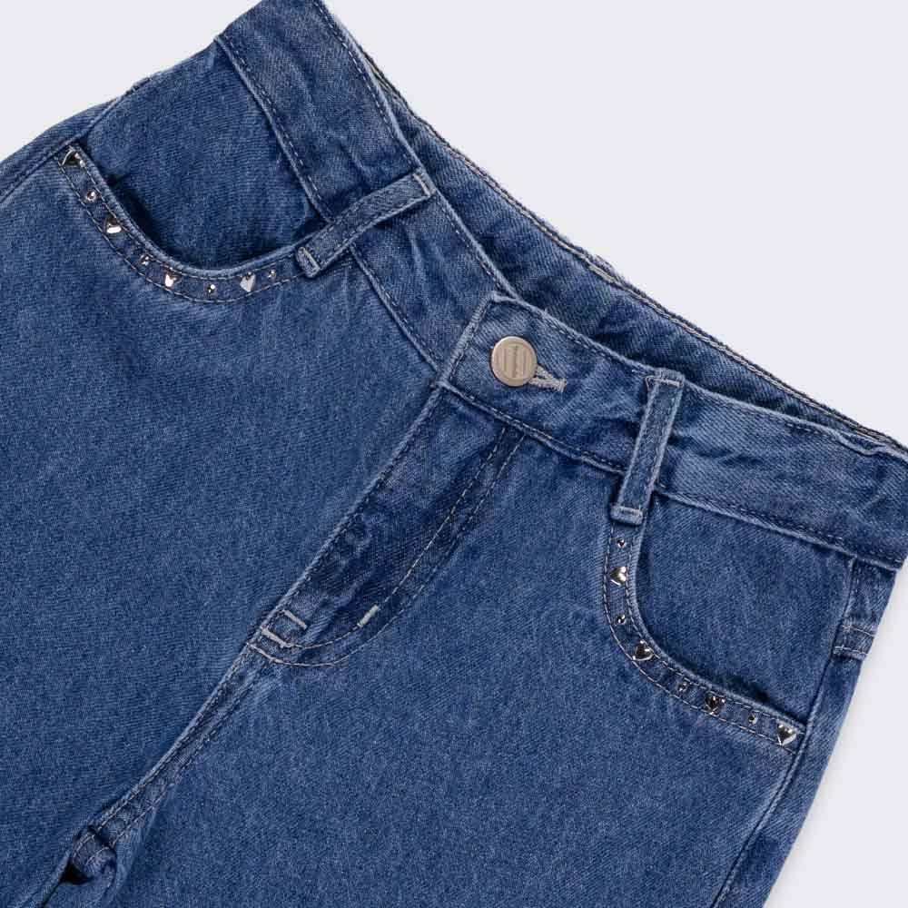 Calça Wide Leg Infantil 4 a 10 Anos Marmelada